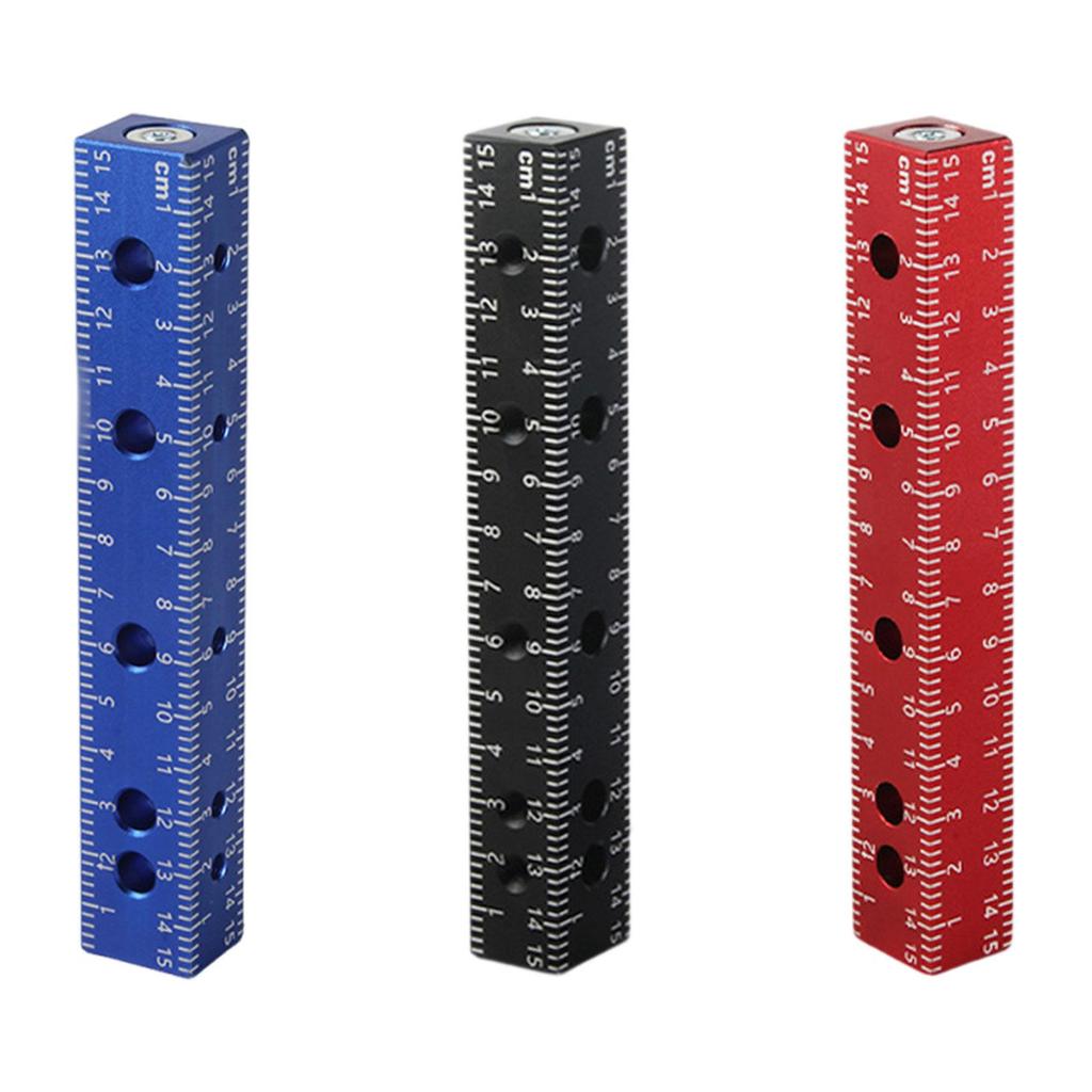 Woodworking Scribe Tool 4 Sided Furniture Making Construction DIY Multi Purpose Scriber Line Maker Auxiliary Ruler Marking Ruler