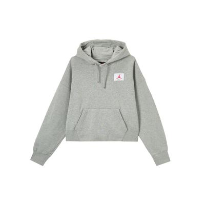 Flight Fleece Hoodie Women Tops Gray DB9067-063
