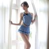 Sex Underwear Women's Perspective Side Split Uniform People's Sex Clothes Pure Desire Sexy Cheongsam Free