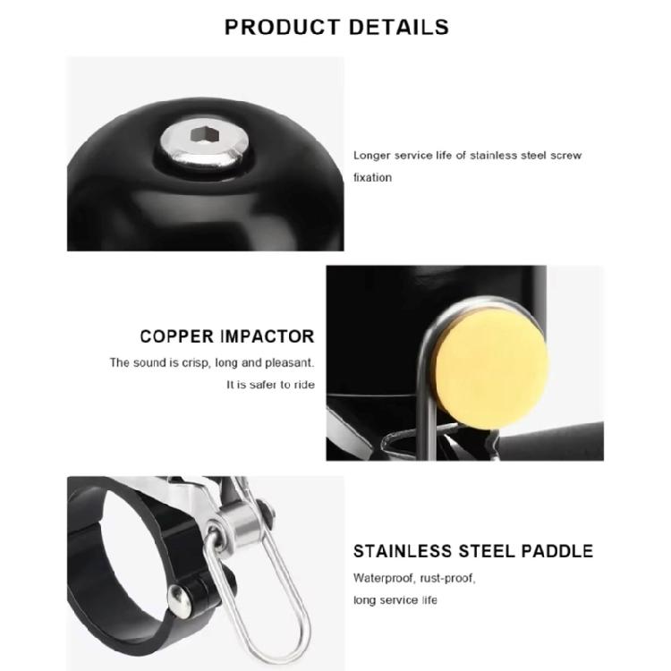 Mountain Bike Horn Loud Crisps Clear Sound Bicycles Bells Cycling Horn Bike Handlebars Bells for Handlebars 22.2-28mm