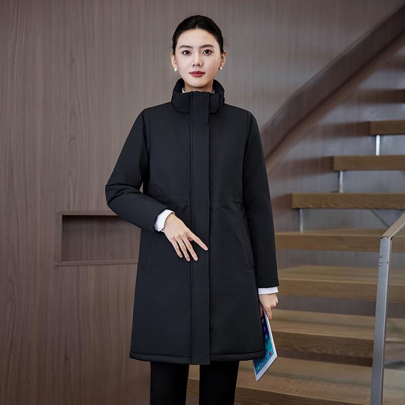 Trolman Unisex Windproof Waterproof Mid-length Warm Professional Cotton Coat