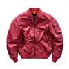 Heren MA-1 Pilotenjas Militaire Stijl Bomber Bovenkleding Effen Kleur Winddicht Duurzaam Nylon Vlieg Herfst