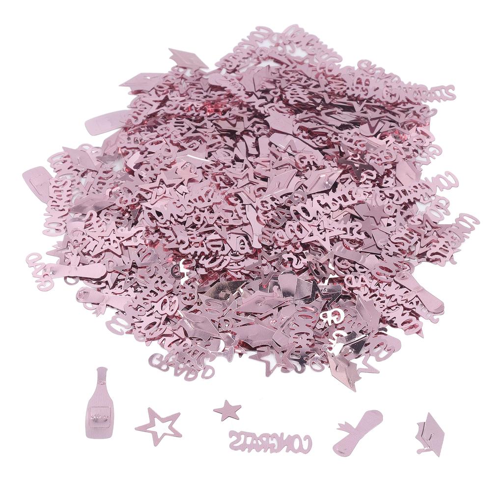 Rose Gold Graduation Confetti 100g Reusable Dazzling Graduation Confetti for Graduation Decoration Party