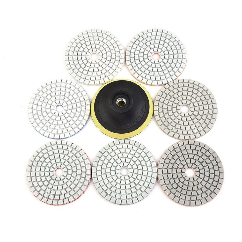 7x 3Diamond Polishing Pads Wet Dry Grinding For Granite Stone Marble Tile UK~