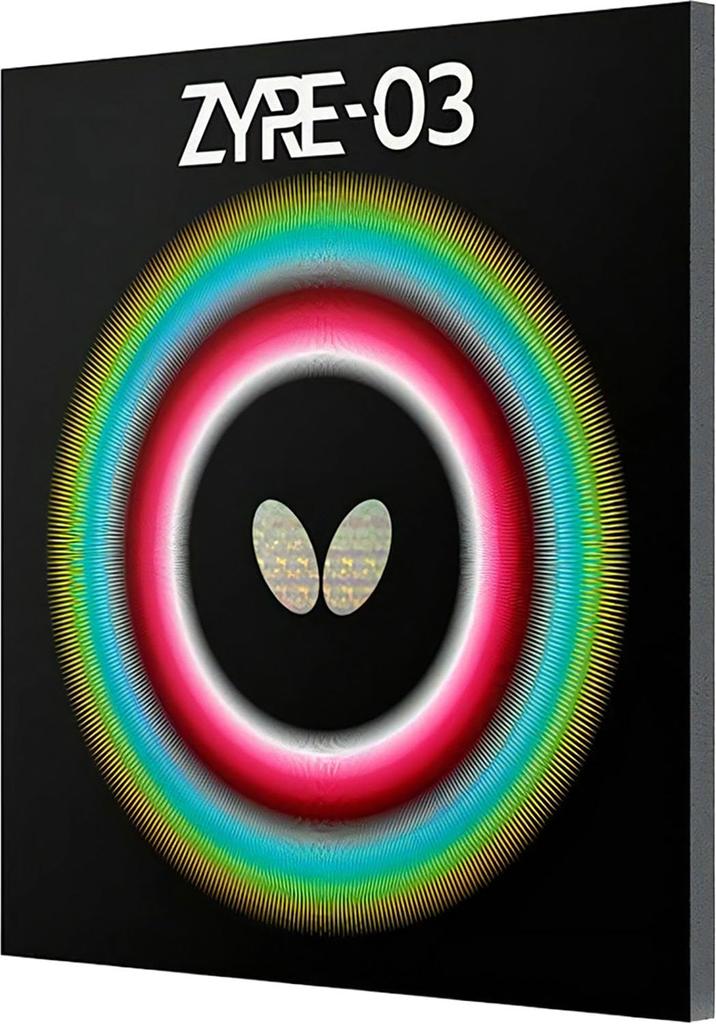 Butterfly Tenis stołowy Zaia Wysokie Napięcie Guma Okładzina Odwrotna 06140, 03, Guma, Rotacja, Kontrola, Czarna, 2,7 mm,