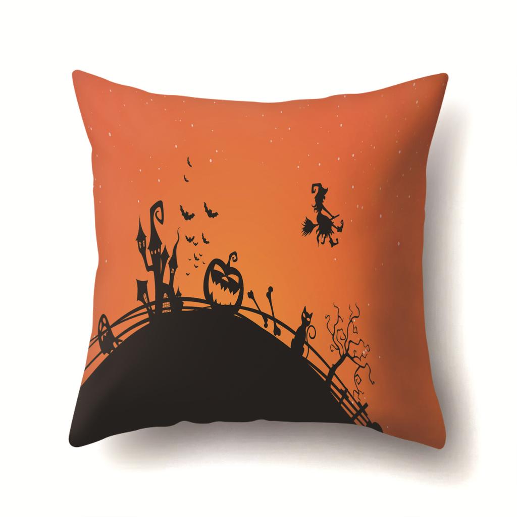 Halloween Kissenbezug Auto Lendenkissen Kürbis Sofa Kissenbezug Büro Zuhause Wohnzimmer Kissenbezug
