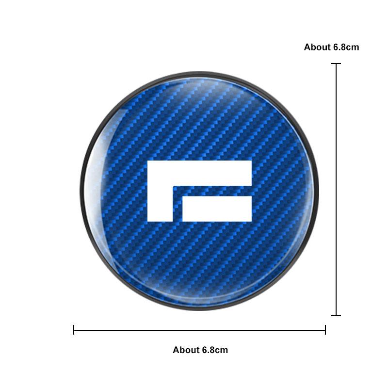 For BAIC Jishi Polestone 01 Rox 01 2026 2026 2026 Carbon Fiber Car Coaster Water Cup Mat Anti-slip Pad Accessories