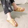 Summer Flat-bottomed Bow Women's Shoes Summer New Fashion To Wear Seaside Beach Cool Slippers