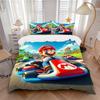 Zestaw poszewek Mario Kart 3 szt., 1 poszewka na kołdrę + 2 poszewki na poduszki (Bez wkładki), Pościel na wszystkie pory roku, Pościel, Wystrój sypialni yy250922060