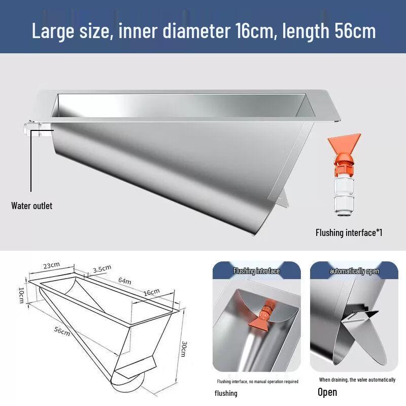 Qiuchao Stainless Steel Integrated Squat Toilet