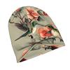 Florals And Hummingbird Adult Knit Beanie with Style Fits Effortlessly Into Seasonal Wardrobes and Pairs Well with Jackets or Casual Looks