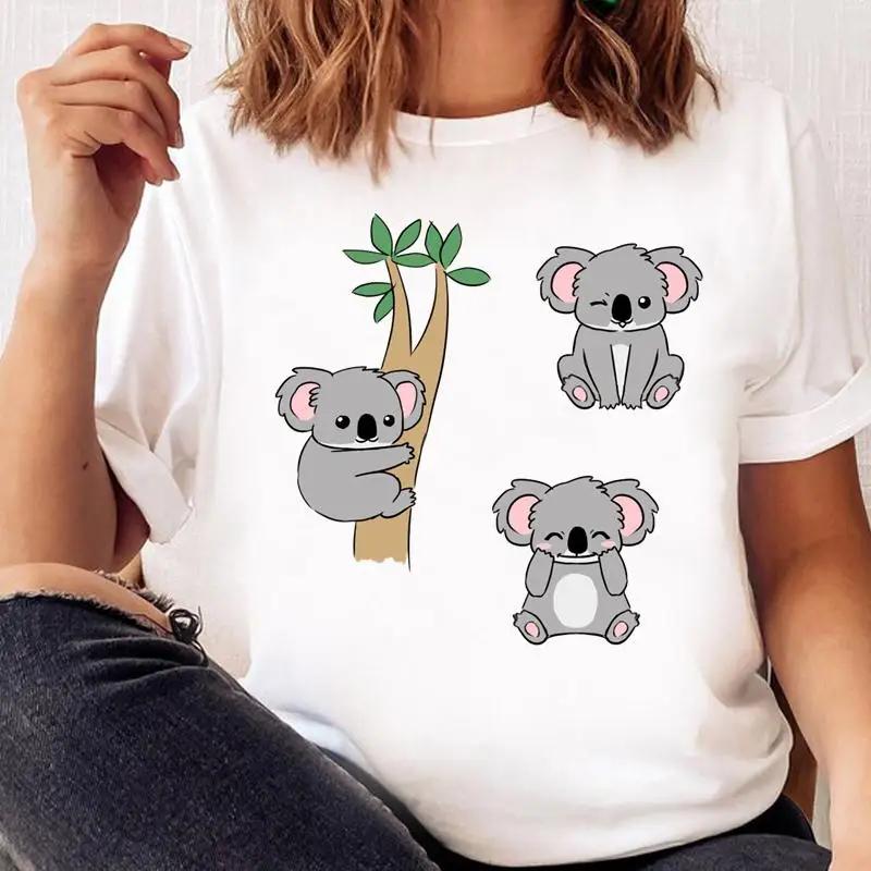 Women Print T Shirt Panda New Love Trend Graphic Tshirt Tee FeUnisex Cartoon Fall Autumn Top Ladies Fashion Clothing