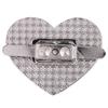 5sets Heart Shaped Metal Clasp Turn Lock   Lock HardwareHandbag Bag Accessory (Silver)