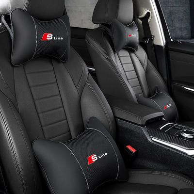 1 Stück Auto-Kopfstütze Besticktes Emblem Sitz Nackenkissen Für E2 Sline A3 A4 A5 A6 A7 A1 A2 A8 Q1 Q2 Q3 Q4 Q5 Q6 Q7 Q8 TT RS3 S5 E3