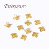 18K Gold Plated Bead End Caps For Jewelry Making Supplies Spacer Bead Caps DIY Accessories