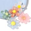 5pcs/lot Colored Charm Flower Bead Loose Big Hole Acrylic Beads For Bracelet Necklace Jewelry Making DIY Phone Chain Accessories
