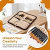 14PCS Tough Fiber Texture Multi-tip Nylon Brush Set Watercolor Paint Brushes  Acrylic Artwork Making