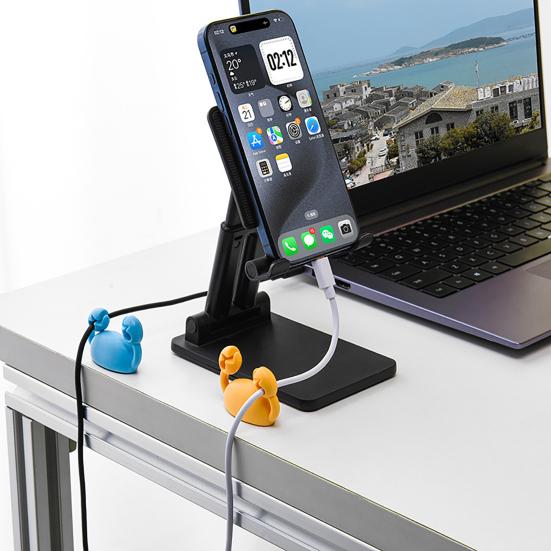 Cute Crab Cable Organizer Clip Line Processor Adhesive Wire Tidy Holder