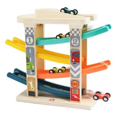 Toddler Toys Race Track Car Gifts for 1 2 3 Year Old Boys - Car Ramp Toy with 4 Car, Parking Lot & Gas Station