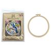 Animal Stamped Cross Stitch Embroidery Kits with Hoop Cloth Color Thread