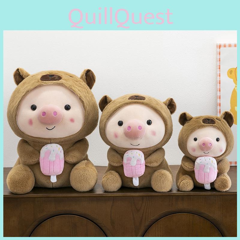 Capybara Transformation Pig Plush Toy Water Crystal Soft For Kids