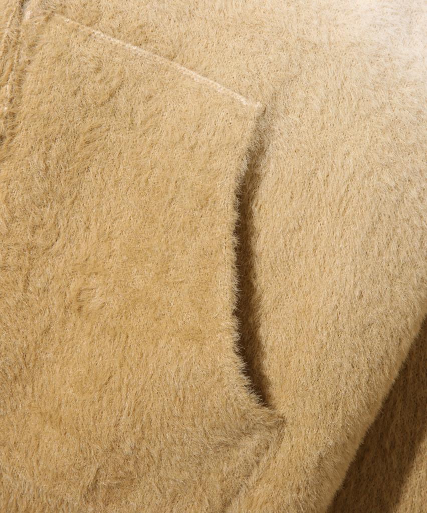 Dimiteulibeullaeg 2Way Essential Gradient Hairy Zip-Up Hoodie_Oatmeal