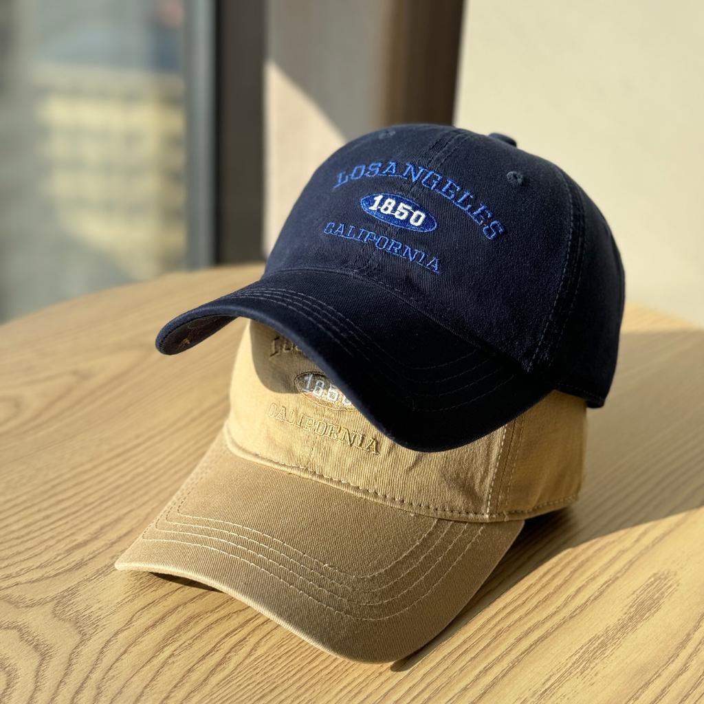 American retro fashion trendy deep-top baseball cap that makes the face look smaller, casual and versatile, unisex pure cotton sun hat