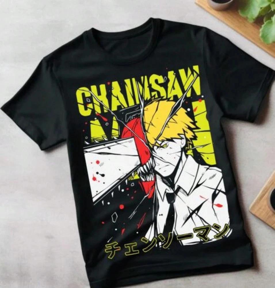 Denji Power Black Funny T Shirt Unisex S
