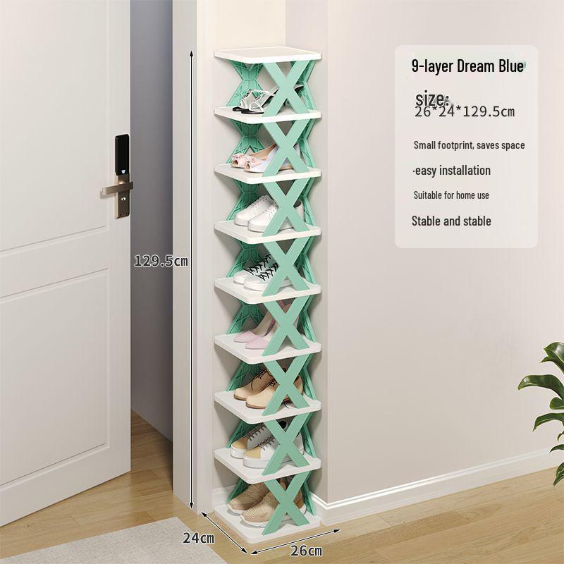 Compact Lightweight Shoe Rack: Space-Saving, Removable Storage for Dorms & Indoor Use