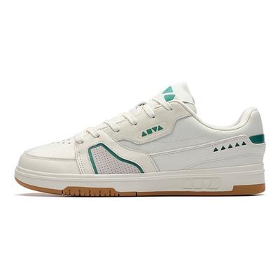 Aoyu Gummi-Sohle Lässige Rutschfeste Low-Top Skate Schuhe Herren Sneaker Weiß Grün 112238077-3