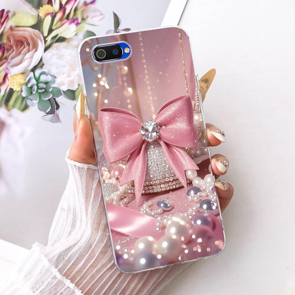Transparent For Realme C2 Case Cover Cute Fashion Butterfly Funny Painted Casing For Realme RMX1941 RMX1945 RMX1943