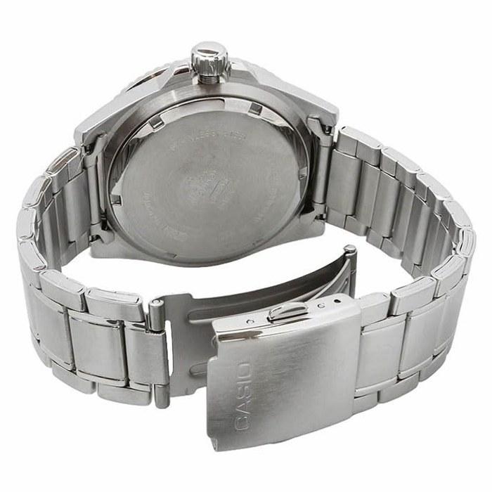 Casio Standard Analog Sports 200m Water Resistant Watch MDV-107D-3A2V Men's Green Dial Metal Band