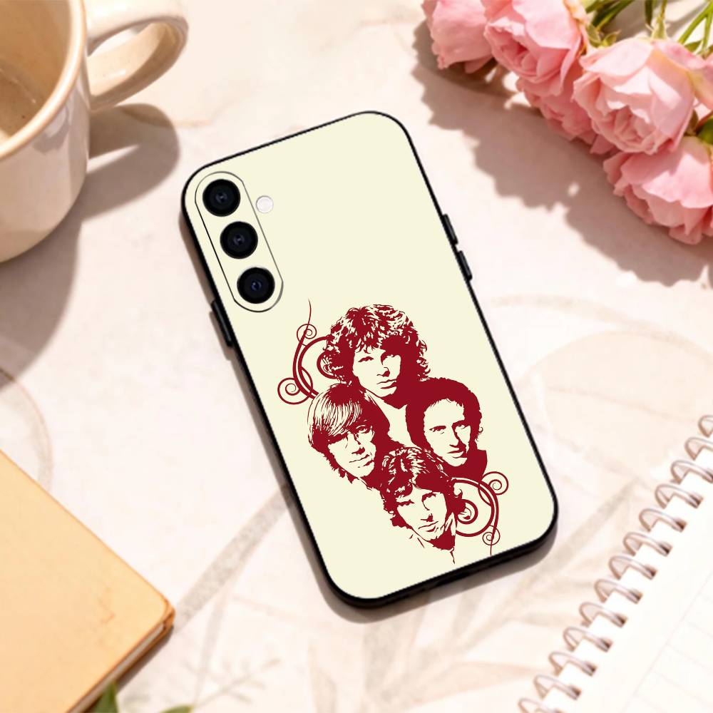 Psychedelic Rock The Doors   Phone Case For Samsung Galaxy A73,A72,A71,A70,A53,A52,A51,Others Soft Black Shell