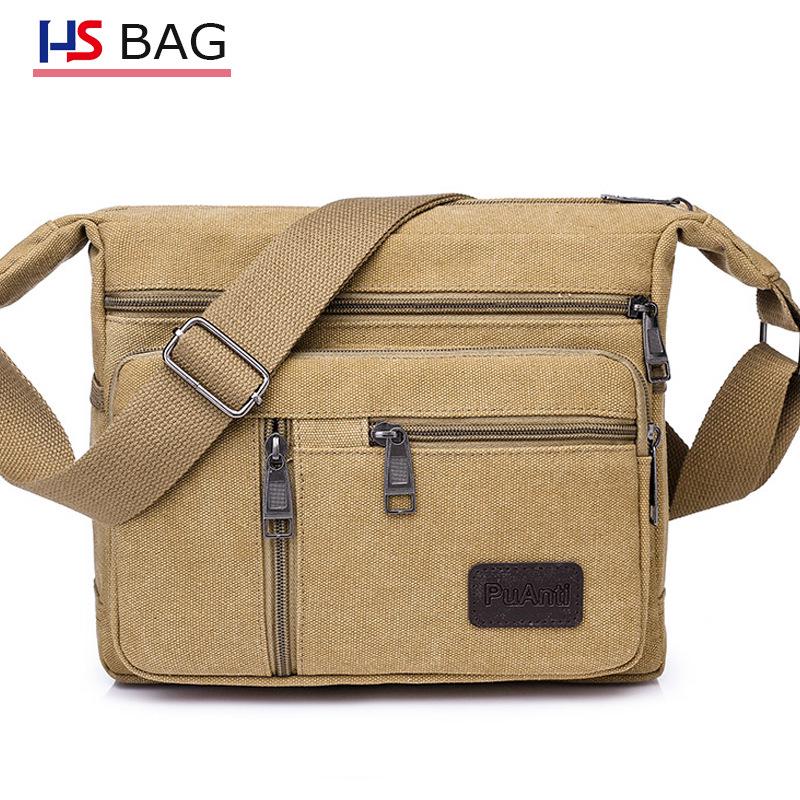 Men s Large Casual Canvas Tool Crossbody Bag