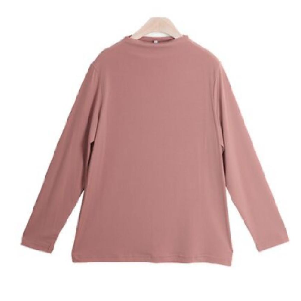 Shiz Madam Women Cream Fleece Half Turtleneck 4060