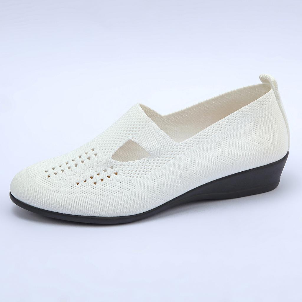 Fashion Women's Flats Shoes 2024 New Simple Round Toe Anti-Slip Flats Shoes Loafers Outdoor Casual Comfortable Breathable Women's Shoes