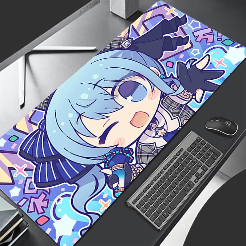 Large Mouse Pad Gamer Keyboard Pad Hololive Hoshimachi Suisei Mousepad Pc Computer Desk Mat Gaming Pad Mouse Mats For CS GO LOL