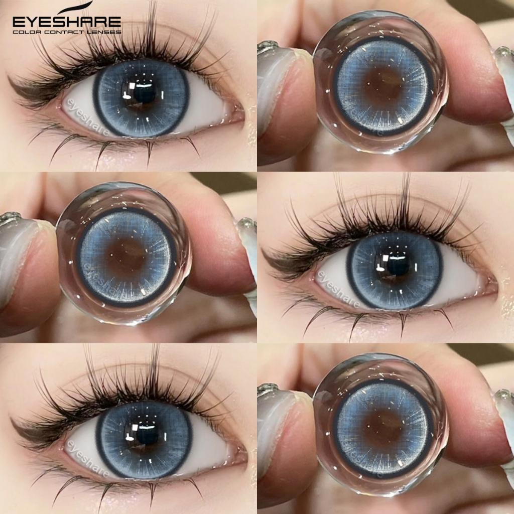 Eyeshare Contact Lenses For Eyes Doll Eye Bubble Soft Contact Lens Case Makeup Yearly Contacts