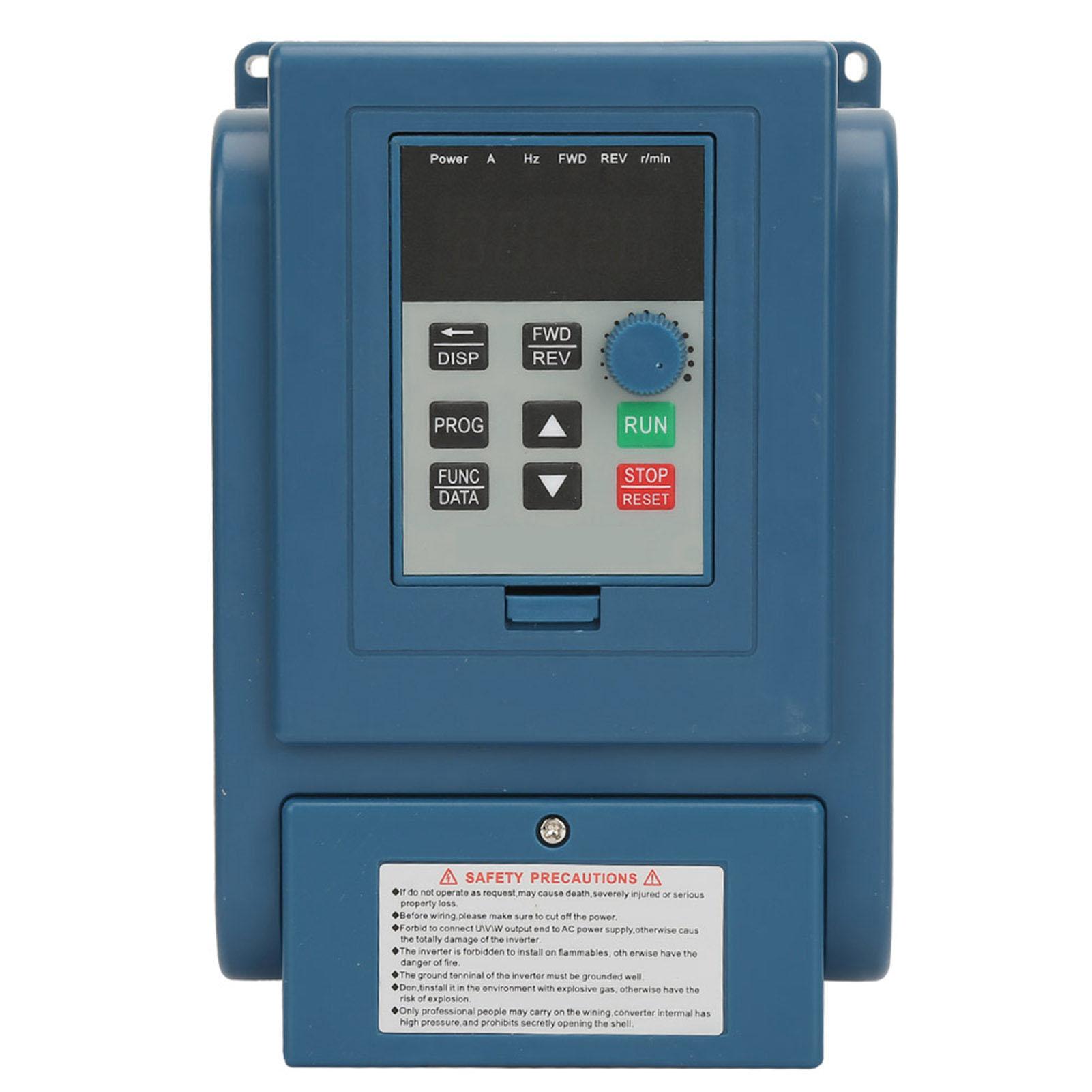 

1pc 380VAC 6A Variable Frequency Drive VFD Speed Controller for 3‑phase 2.2kW AC Motor