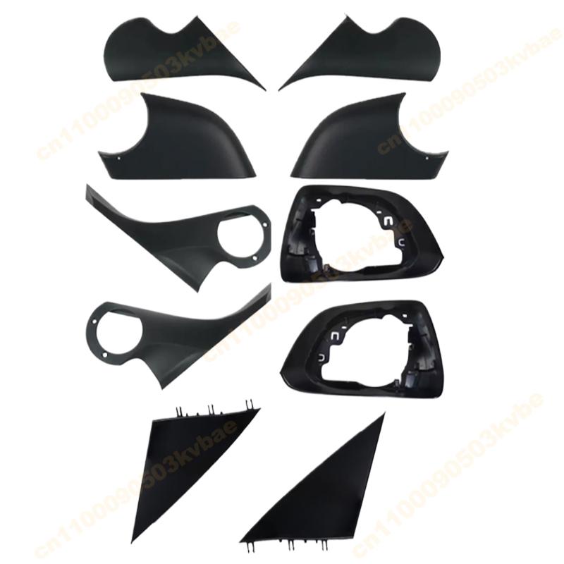 Rückspiegel-Baugruppe für Tesla Model Y -2024 Seitenspiegel Außen Spiegelglas Blinkergehäuse Unteres Gehäuse Rahmenabdeckung