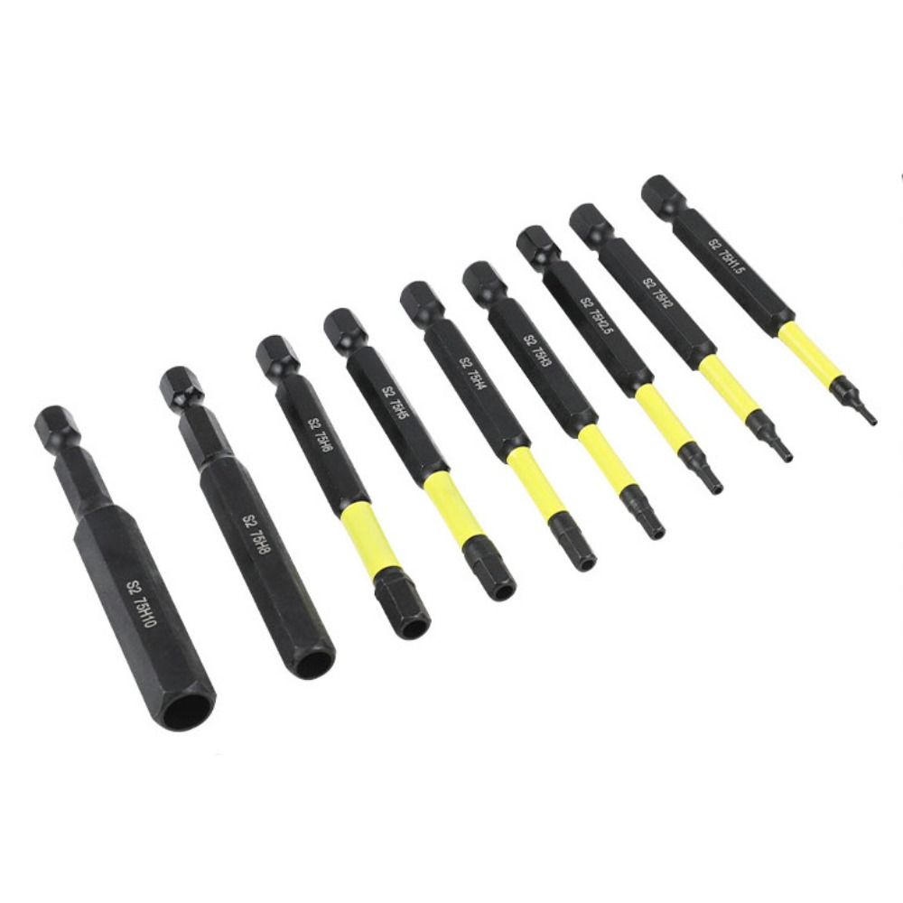 

1/4 Inch Handle Impact Driver Drill Bits Magnetic Screwdriver Head Set Electrician