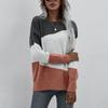 Women's Fall/winter Knit Fashion Loose Round Neck Striped Sweater