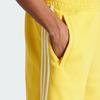 Adidas Originals Adicolor Series Elastic Waist Striped Logo Print Casual Shorts Men Shorts Yellow IS0616