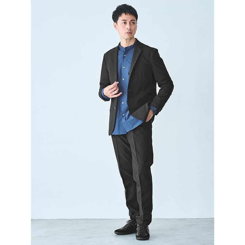 [United Arrows Green Label Relaxing] WEB Limited JUST Fit Band Color Oxford Shirt 32116993061 7990 NAVY(79) XL