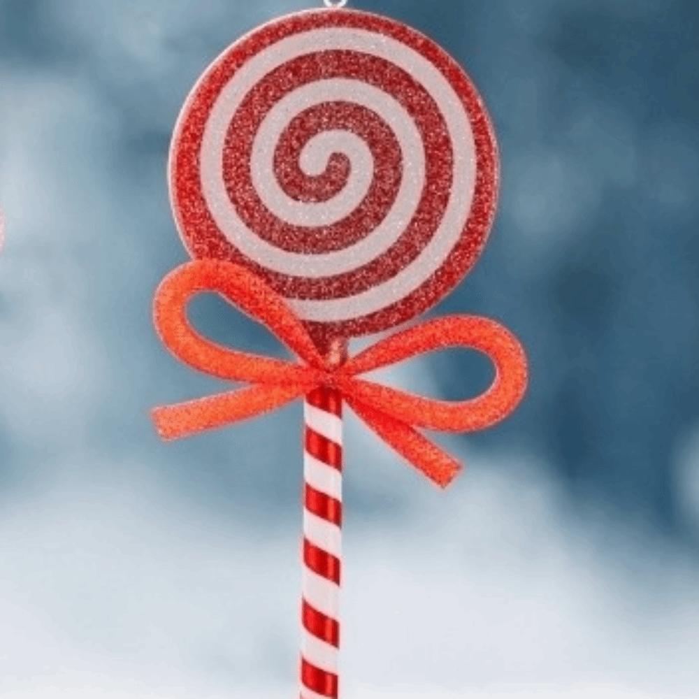 Cartoon Simulated Lollipop Red Pink Lollipop Ornament Fake Lollipop Models  Christmas Tree