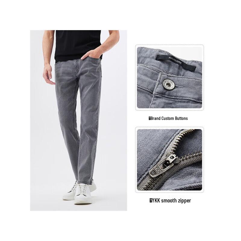 Navigare Men s Casual Straight-Leg Jeans 38