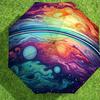 Colorful Galaxy Art Umbrella: Auto-Opening & Closing, Outdoor Protection, Lightweight and Durable Travel Accessory 129