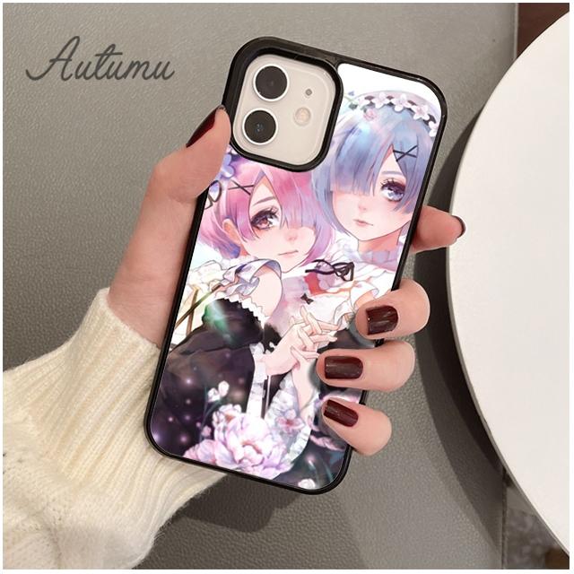 Anime Re Zero Rem Phone Case for iPhone 11 12 13 14 Pro Max Mini X XR XS SE 2020 6S 7 8 Plus Samsung Galaxy S21 S22 Cover Shell