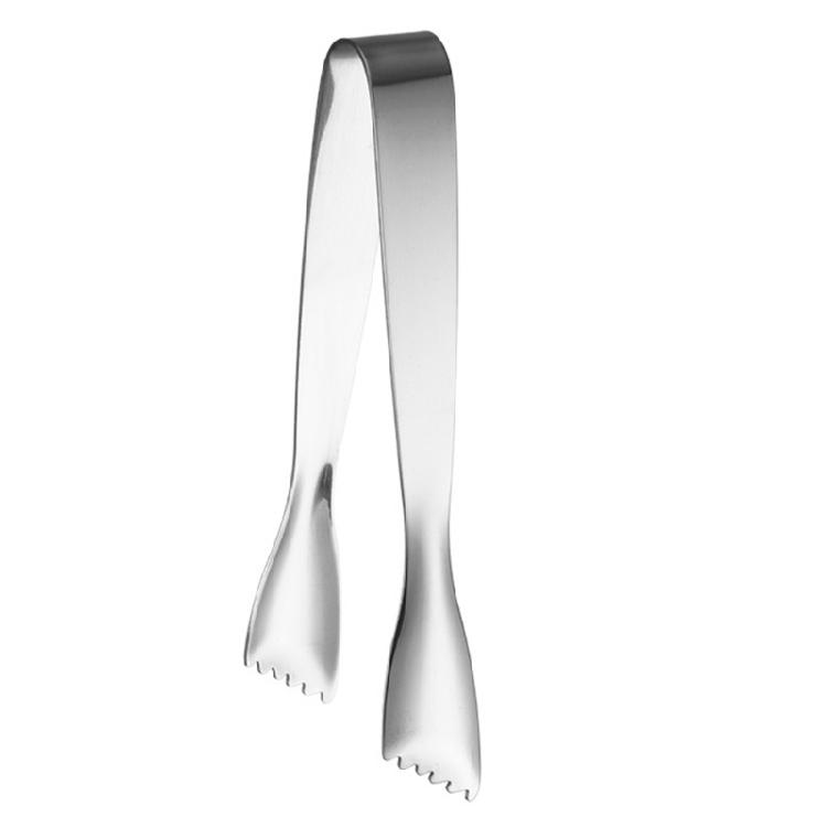 

Nonslip Ice Cubes Tongs Ergonomic Handle Ice Clamp Practical Metal Designs For Bartenders And Home Cooks срібний