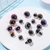 12/15/18mm Cat Eyes DIY Eyes with Eyelashes  Animal Supplies  Accessories 3D Eyes